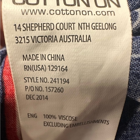 CottonOn Women’s Blue Floral Pattern Dress Size Small - Picture 8 of 8